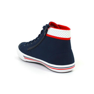 Chaussures Saint Gaetan Mid Gs S Nubuck Fille Bleu Rouge