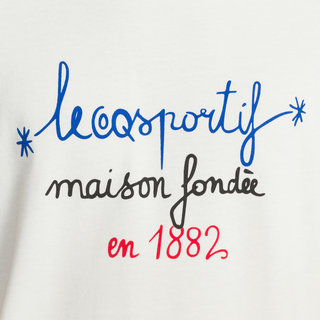 T-shirt Tricolore 1882 Le Coq Sportif Femme Blanc