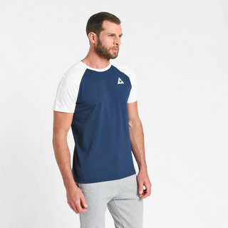 T-shirt Essentiels n°2 Le Coq Sportif Homme Bleu Blanc