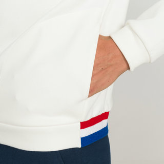 Sweat zippé Tricolore Le Coq Sportif Homme Blanc